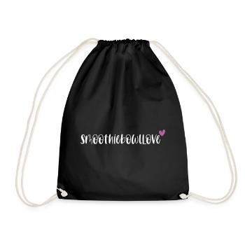 Smoothie Bowl Foodie Smoothiebowllove Gift - Drawstring Bag - black - Front