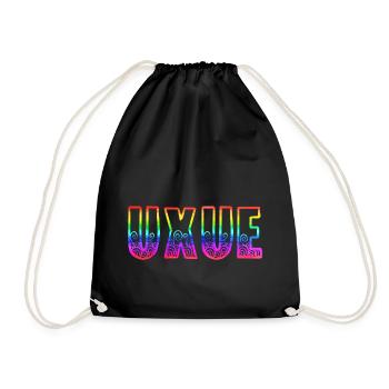 UXUE RS Rainbow - Drawstring Bag - black - Front