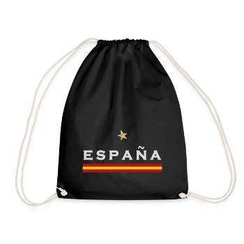 Spanien Fußball Trikot Spanische Flagge - Turnbeutel - Schwarz - Vorne