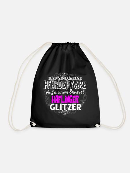 HAFLINGER - Glitzer - Turnbeutel - Schwarz