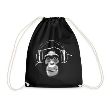 Schimpanse - Chimpanzee - Music - Turnbeutel - Schwarz - Vorne