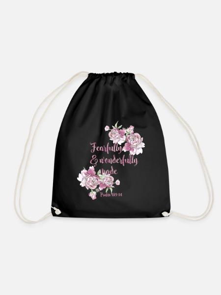 Psaume biblique effrayé - Sac de sport léger - noir