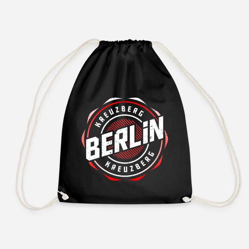 Berlin Kreuzberg - Turnbeutel - Schwarz