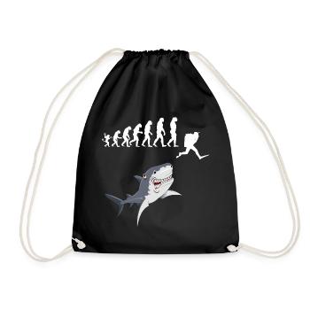 ÉVOLUTION DE LA PLONGÉE - Sac de sport léger - noir - Devant