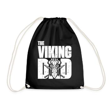 Père viking cadeau fête des pères papa viking - Sac de sport léger - noir - Devant