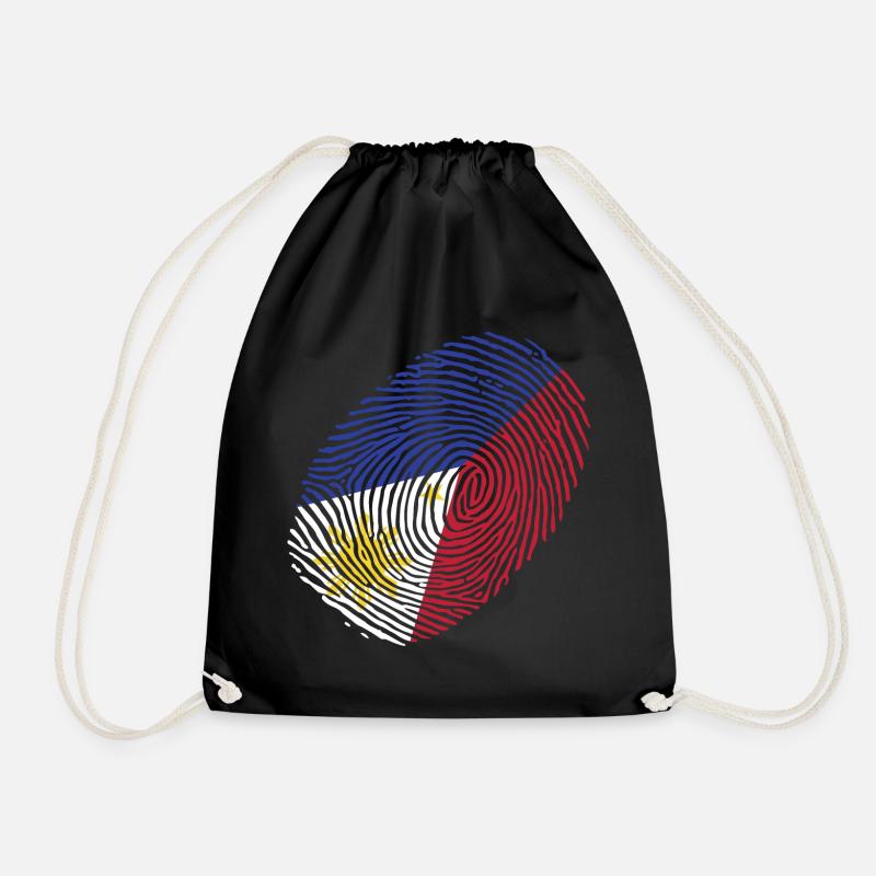 Philippines - Drawstring Bag - black