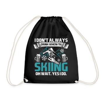 Skis d’apres - Sac de sport léger - noir - Devant