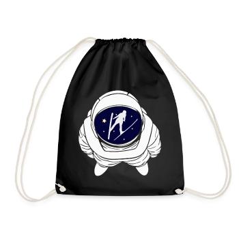 Saut à ski Astronaute Sauteur à ski Tout le vol à ski - Sac de sport léger - noir - Devant