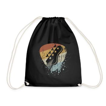 Retro Bass Plektrum Bassiste - Sac de sport léger - noir - Devant