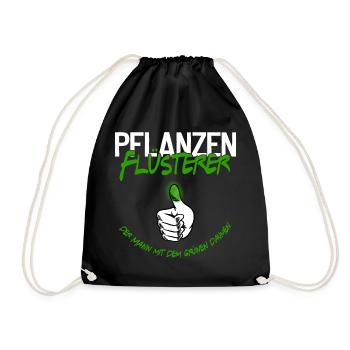 Pflanzen Flüsterer - Turnbeutel - Schwarz - Vorne
