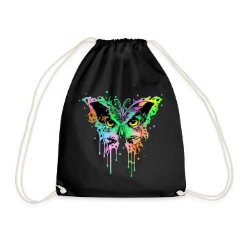 Eulenschmetterling 1 - Turnbeutel - Schwarz - Vorne