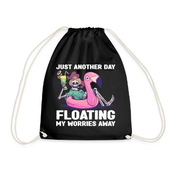 Rafting Wassersport | River Tubing Fluss Geschenke - Turnbeutel - Schwarz - Vorne