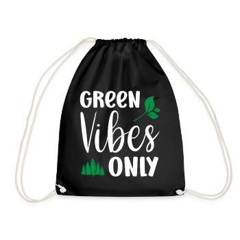 Uniquement des vibrations vertes - Sac de sport léger - noir - Devant