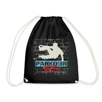 Parkour - Turnbeutel - Schwarz - Vorne