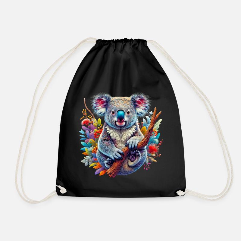 Koala - Turnbeutel - Schwarz
