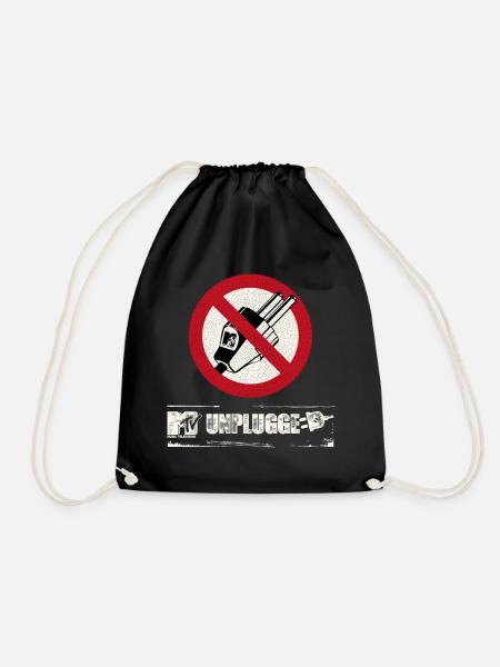 MTV Unplugged Vintage Design - Turnbeutel - Schwarz
