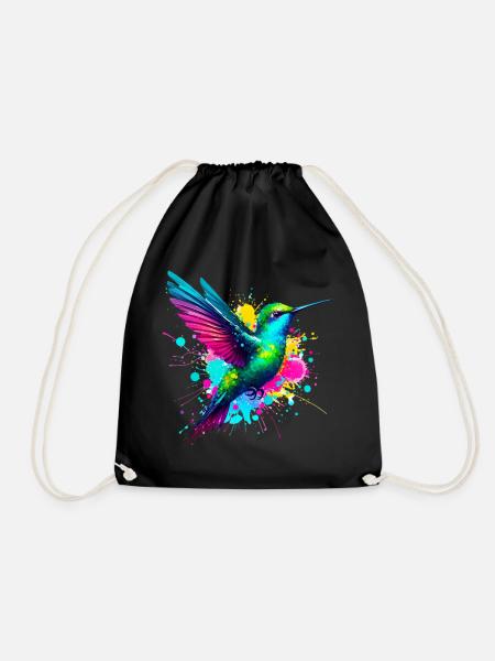 Kolibri - Turnbeutel - Schwarz
