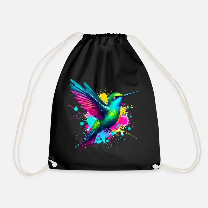 Kolibri - Turnbeutel - Schwarz