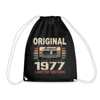 Août 1977 August 1977 Cadeau Août 1977 August 1977 - Sac de sport léger - noir - Devant