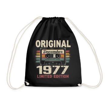 Cadeau D'anniversaire Décembre 1977 - Sac de sport léger - noir - Devant