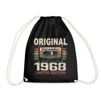 Cadeau D'anniversaire Décembre 1968 - Sac de sport léger - noir - Devant