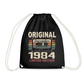 Cadeau D'anniversaire Décembre 1984 - Sac de sport léger - noir - Devant