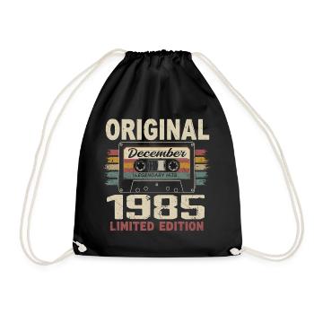 Cadeau D'anniversaire Décembre 1985 - Sac de sport léger - noir - Devant