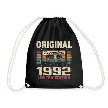 Cadeau D'anniversaire Décembre 1992 - Sac de sport léger - noir - Devant