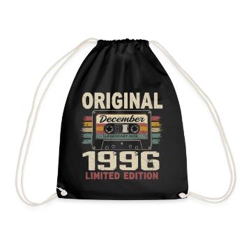 Cadeau D'anniversaire Décembre 1996 - Sac de sport léger - noir - Devant