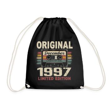 Cadeau D'anniversaire Décembre 1997 - Sac de sport léger - noir - Devant