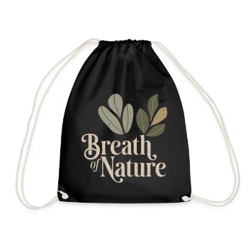 Botanical Vintage - Drawstring Bag - black - Front