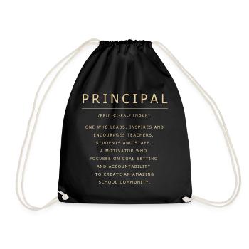 Director of School Management School Principal Principal - Drawstring Bag - black - Front