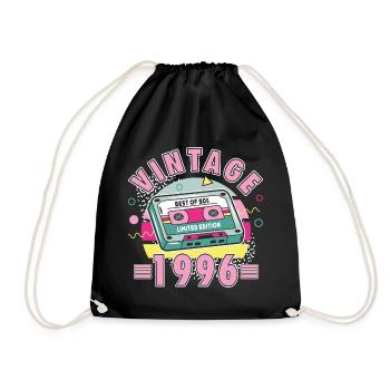 Dames de style rétro années 90 vintage 30 anniversaires - Sac de sport léger - noir - Devant