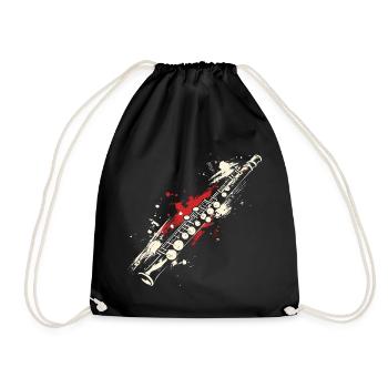 Graffiti de flûte - Sac de sport léger - noir - Devant