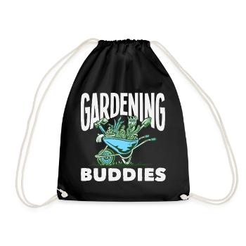 Gardening Buddies Plant Lovers Garden - Drawstring Bag - black - Front