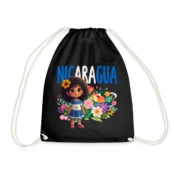 Fierté et Foyer du drapeau du Nicaragua - Sac de sport léger - noir - Devant