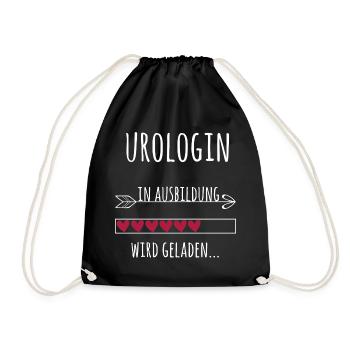 Urologin Ausbildung Medizinstudium Ärztin Medizin  - Turnbeutel - Schwarz - Vorne