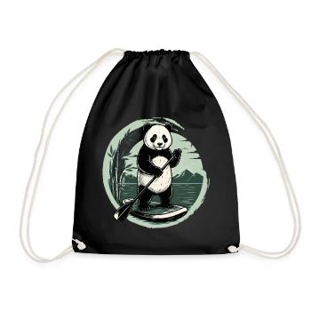 Funny SUP Paddleboard Board Stand Up paddle - Drawstring Bag - black - Front