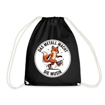 Stepptanz Metall Musik Tap Dance Shirt - Turnbeutel - Schwarz - Vorne