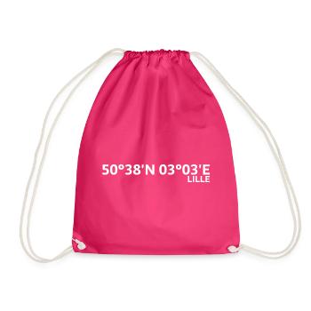 Lille Koordinaten - Turnbeutel - Fuchsia - Vorne
