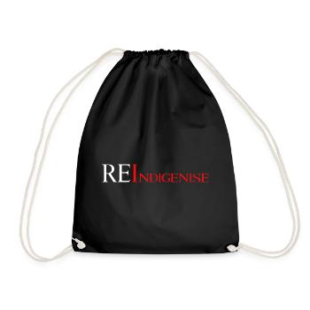 RE - Indigenise - Turnbeutel - Schwarz - Vorne