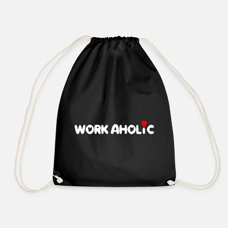 worker workaholic travailler - Sac de sport léger - noir