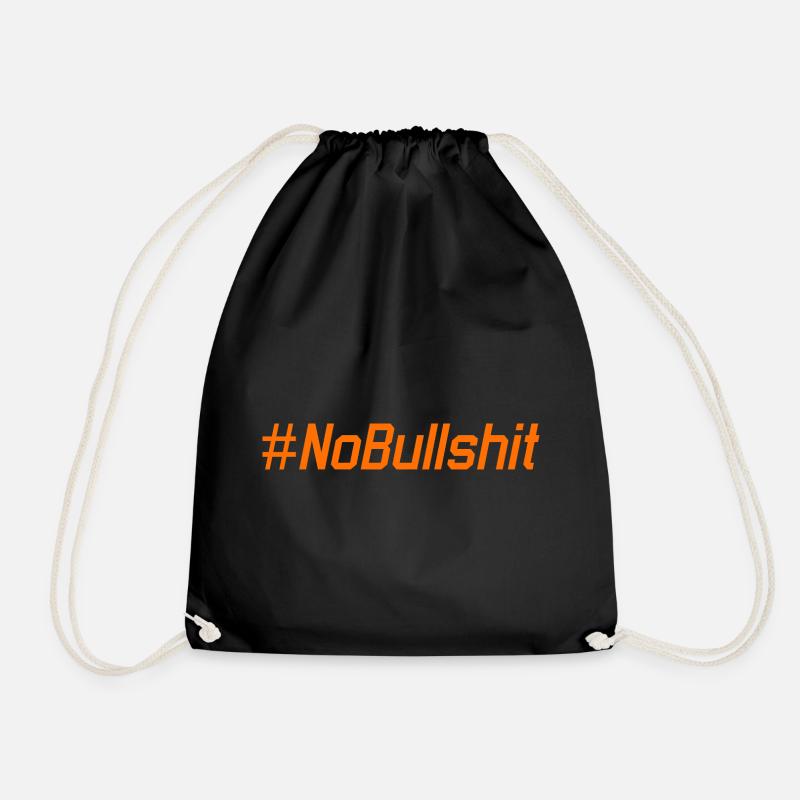 HASHTAG NO BULLSHIT #NoBullshit # No Bullshit - Turnbeutel - Schwarz