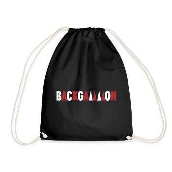 backgammon - Drawstring Bag - black - Front