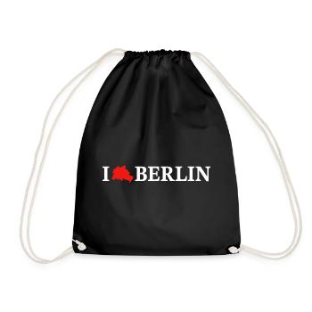 I love Berlin - Turnbeutel - Schwarz - Vorne