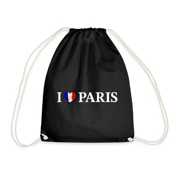 J’adore Paris, France - Sac de sport léger - noir - Devant