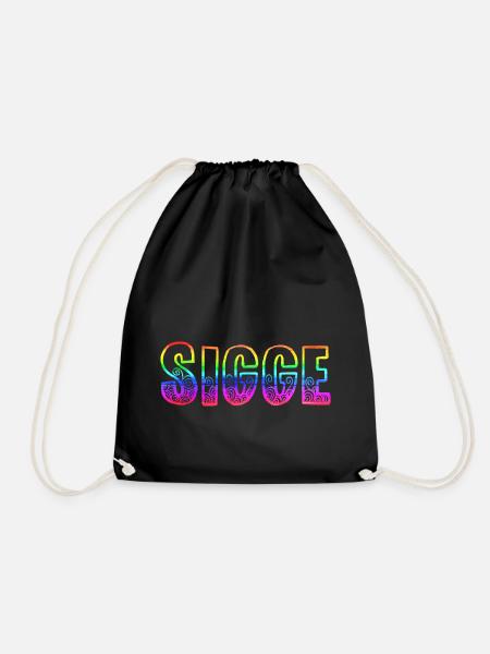 sigge rs regenbogen - Turnbeutel - Schwarz