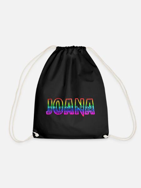 joana rs regenbogen - Turnbeutel - Schwarz