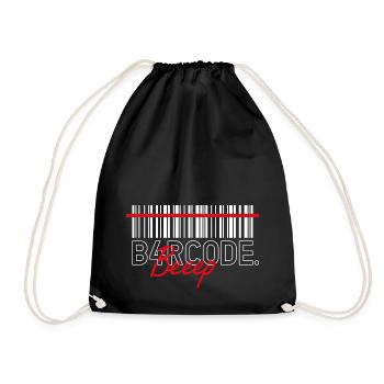 B4RCODE. Beep - Drawstring Bag - black - Front