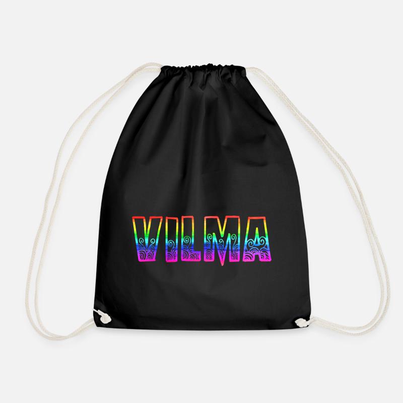 vilma rs regenbogen - Turnbeutel - Schwarz